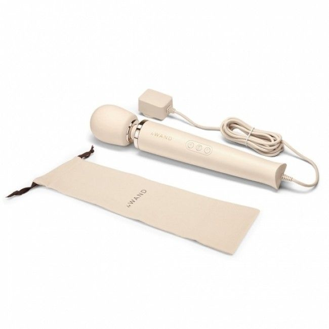 Le Wand Powerful Plug In Vibrating Massager Cream