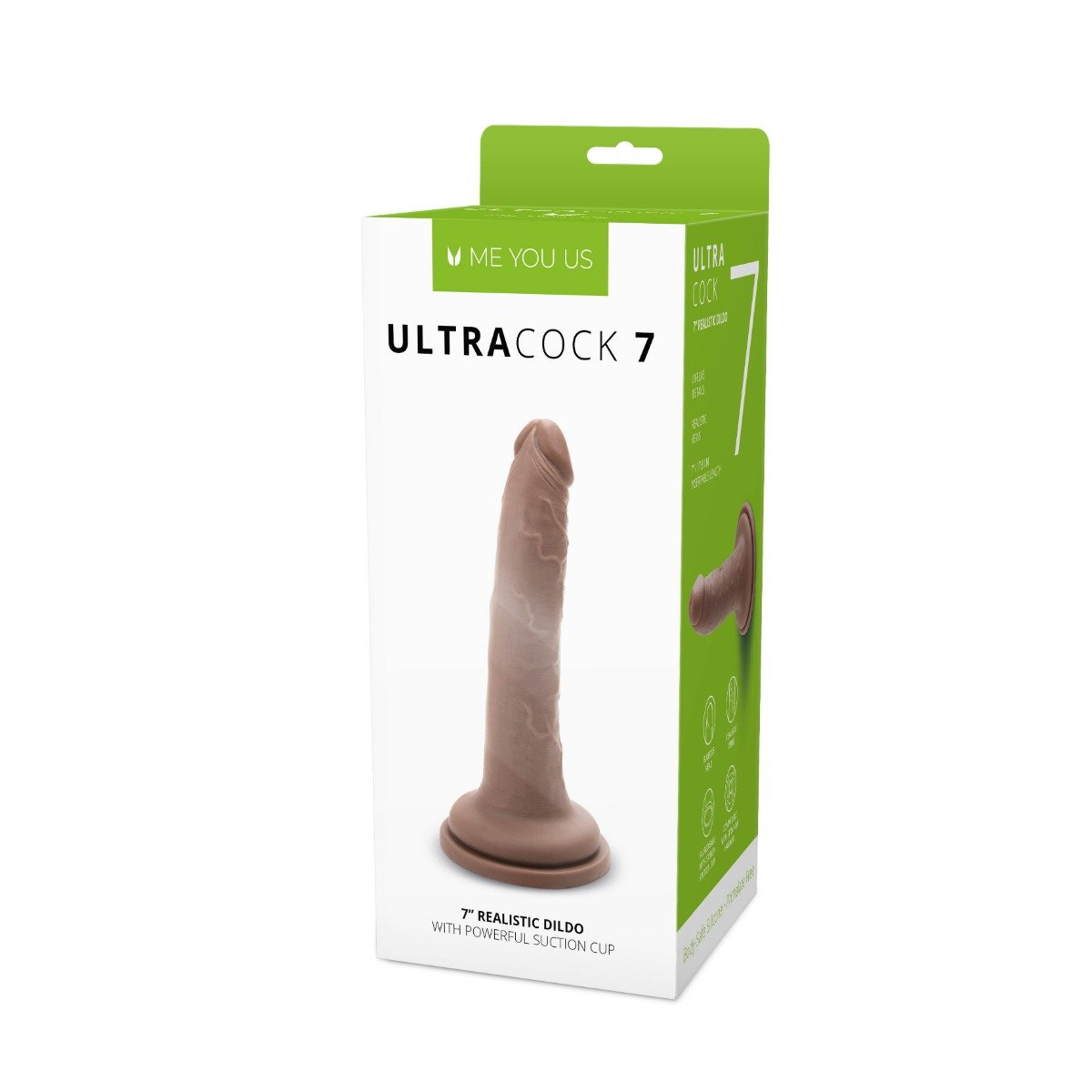 Me You Us Ultra Cock 7inch Caramel Realistic Dildo