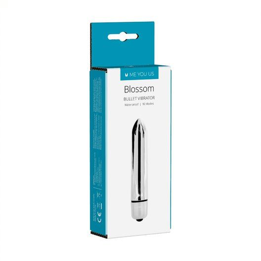 Me You Us Blossom 10 Mode Bullet Vibrator Silver