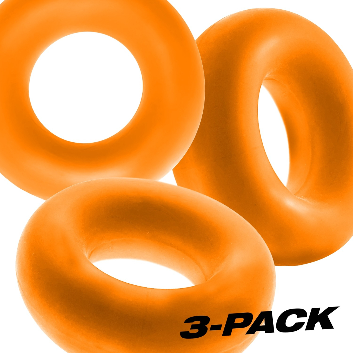 Oxballs Fat Willy 3 Pack Jumbo Cock Rings Orange