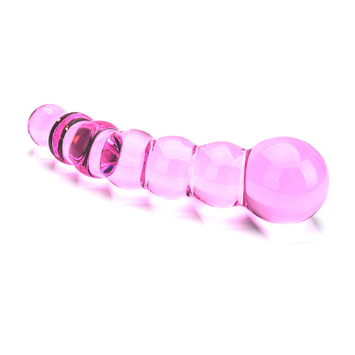 Spectrum Ribbed Glass Dildo