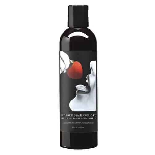 Earthly Body Edible Massage Oil - Strawberry