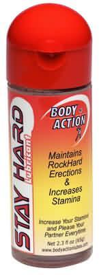 Body Action Stay Hard Lubricant 2.3oz