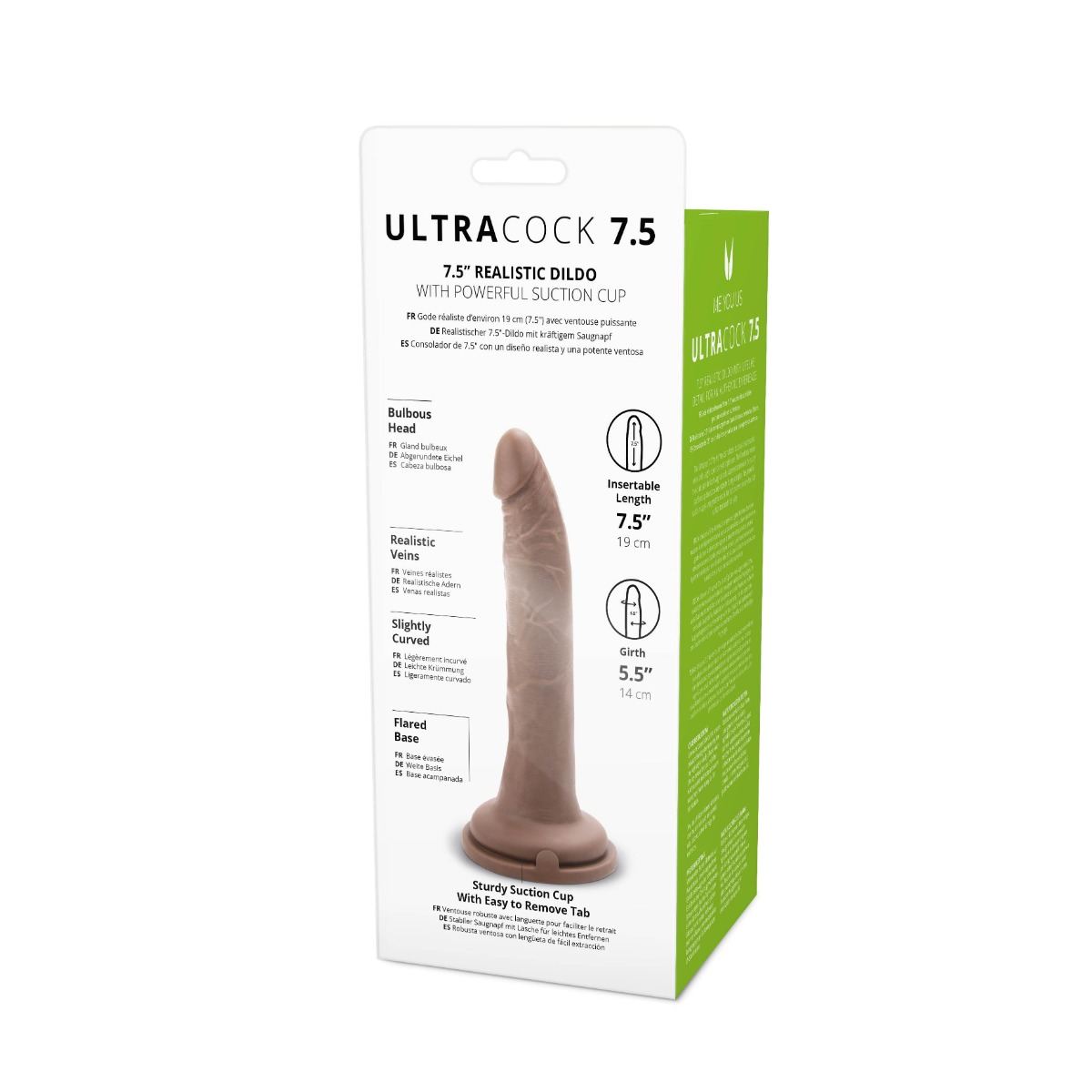 Me You Us Ultra Cock 7.5inch Caramel Realistic Dildo