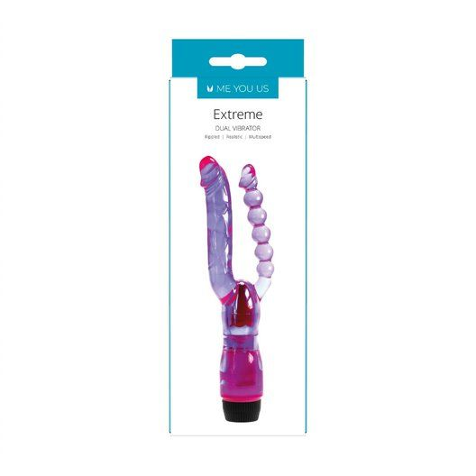 Me You Us Extreme Dual Vibrator Purple