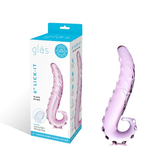 Glas 6inch Lick It Glass Dildo