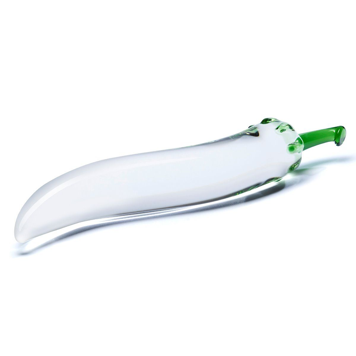 Glas 8.25inch Naturals Chili Pepper Dildo Clear