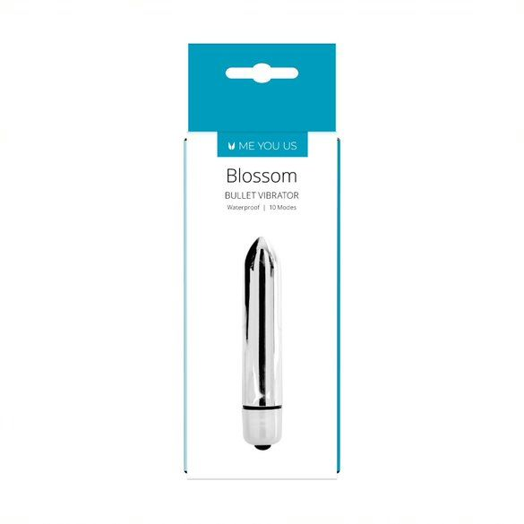 Me You Us Blossom 10 Mode Bullet Vibrator Silver