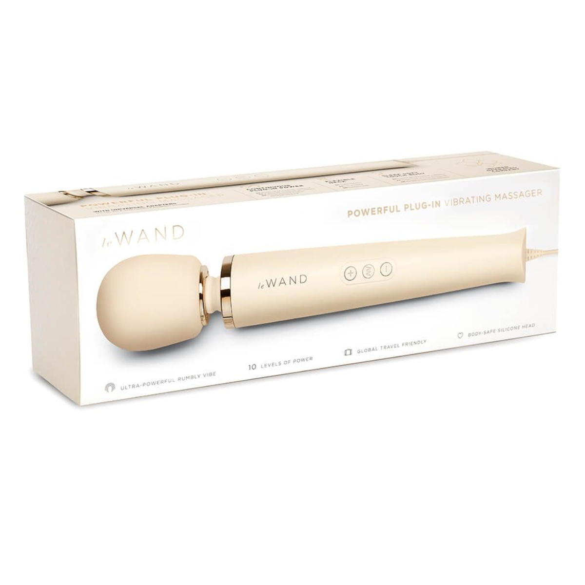 Le Wand Powerful Plug In Vibrating Massager Cream