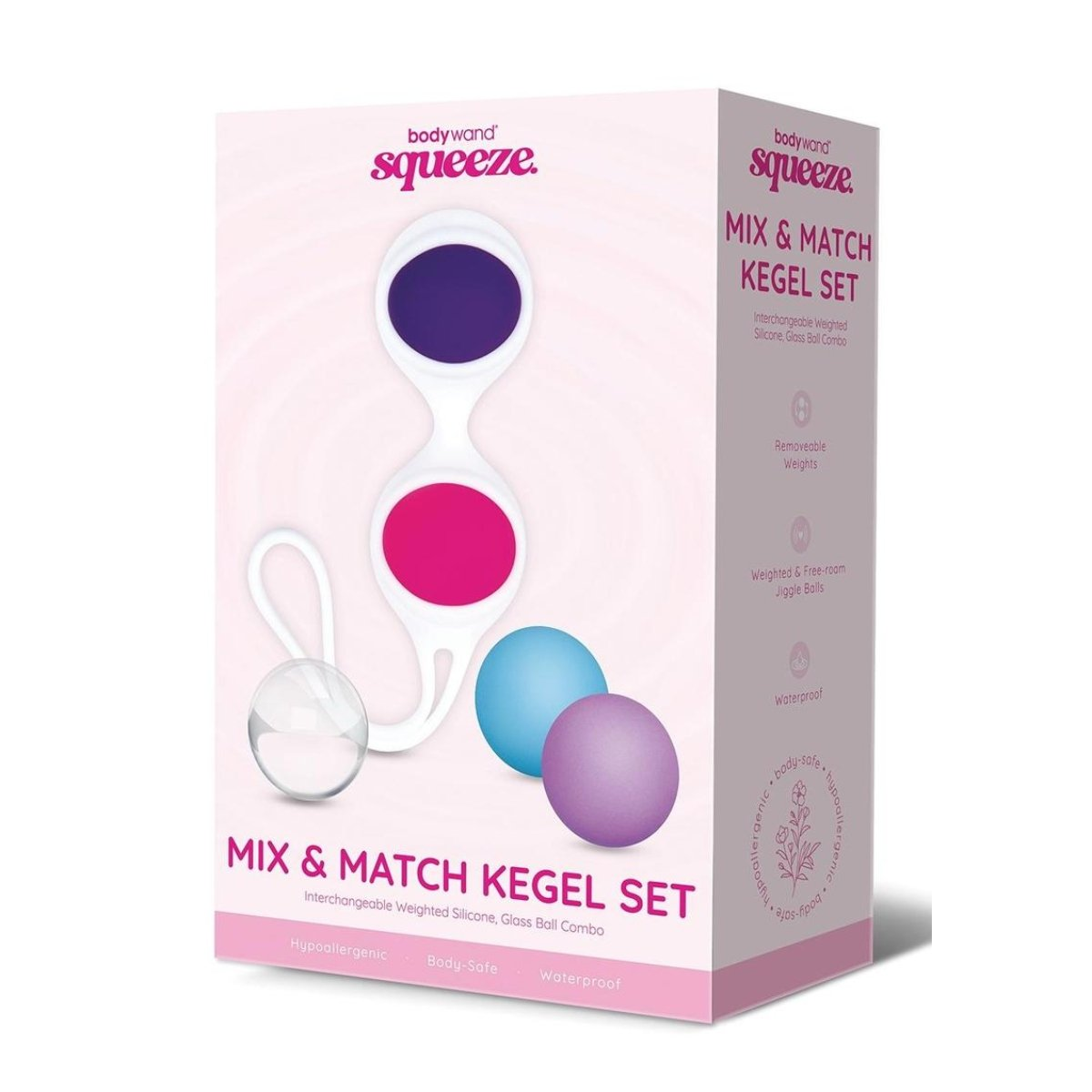 BODYWAND SQUEEZE REMOVABLE KEGEL BALLS 16-72G