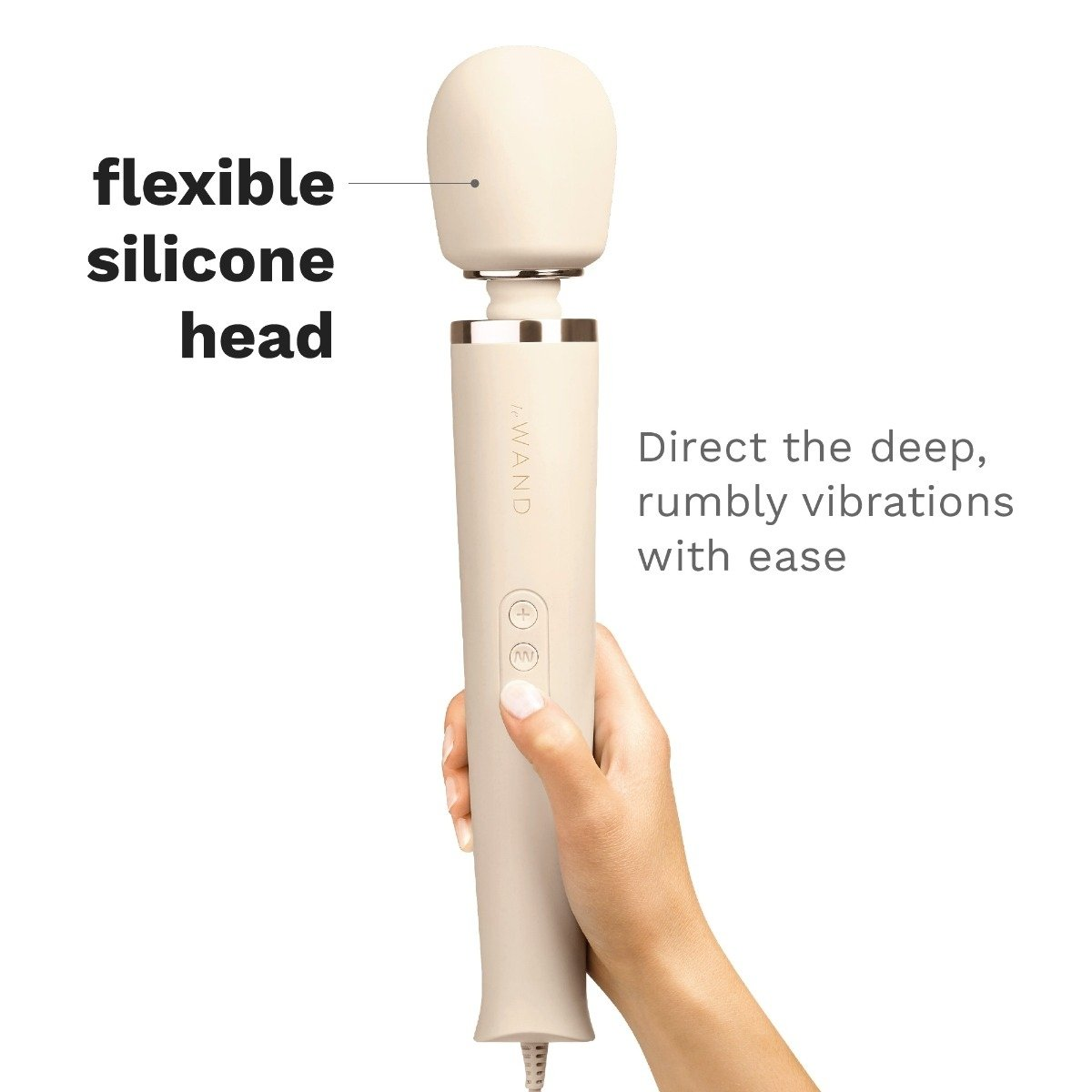 Le Wand Powerful Plug In Vibrating Massager Cream