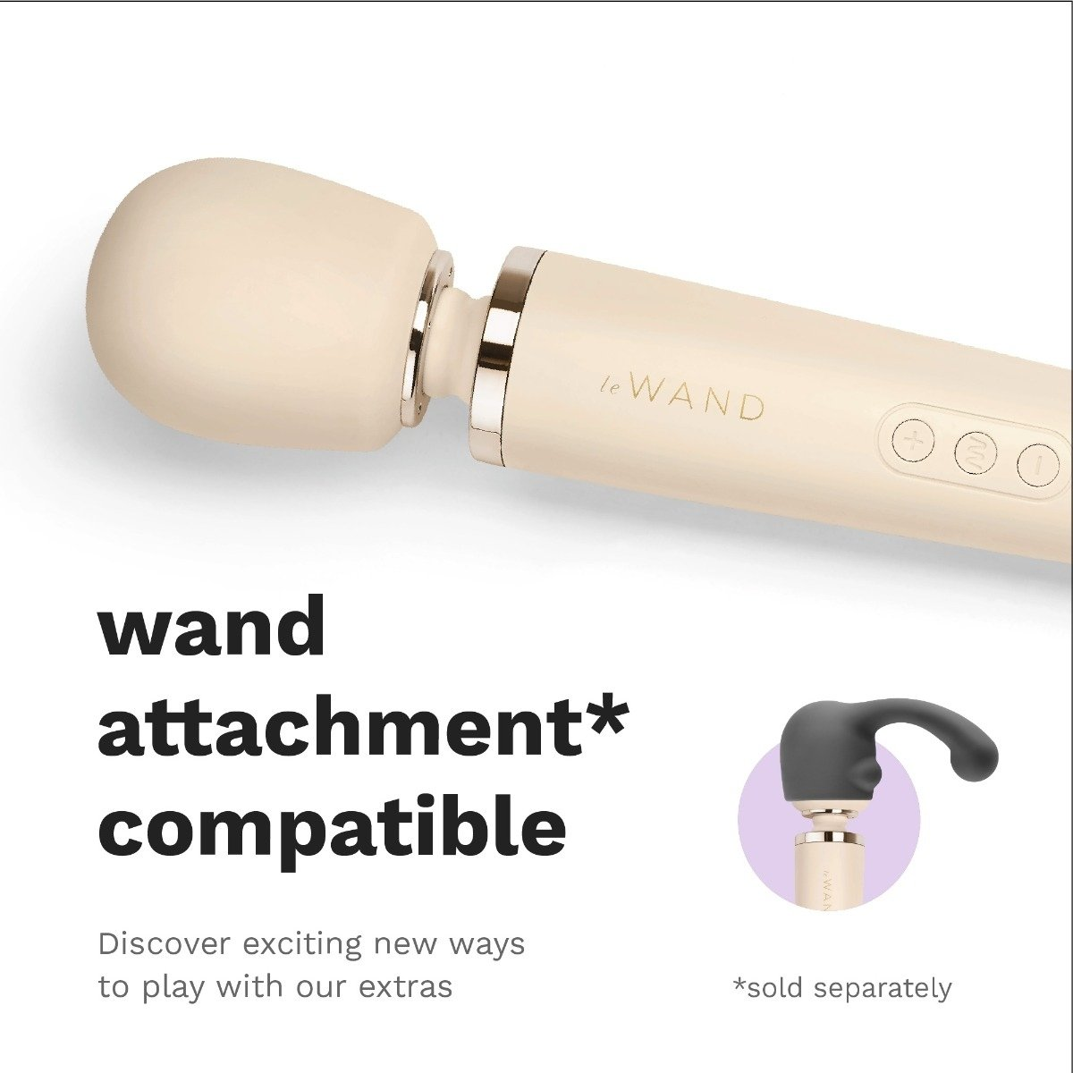 Le Wand Powerful Plug In Vibrating Massager Cream