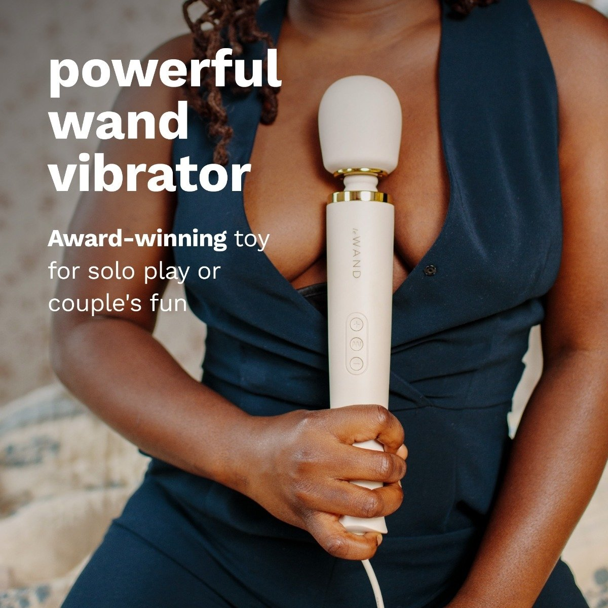 Le Wand Powerful Plug In Vibrating Massager Cream