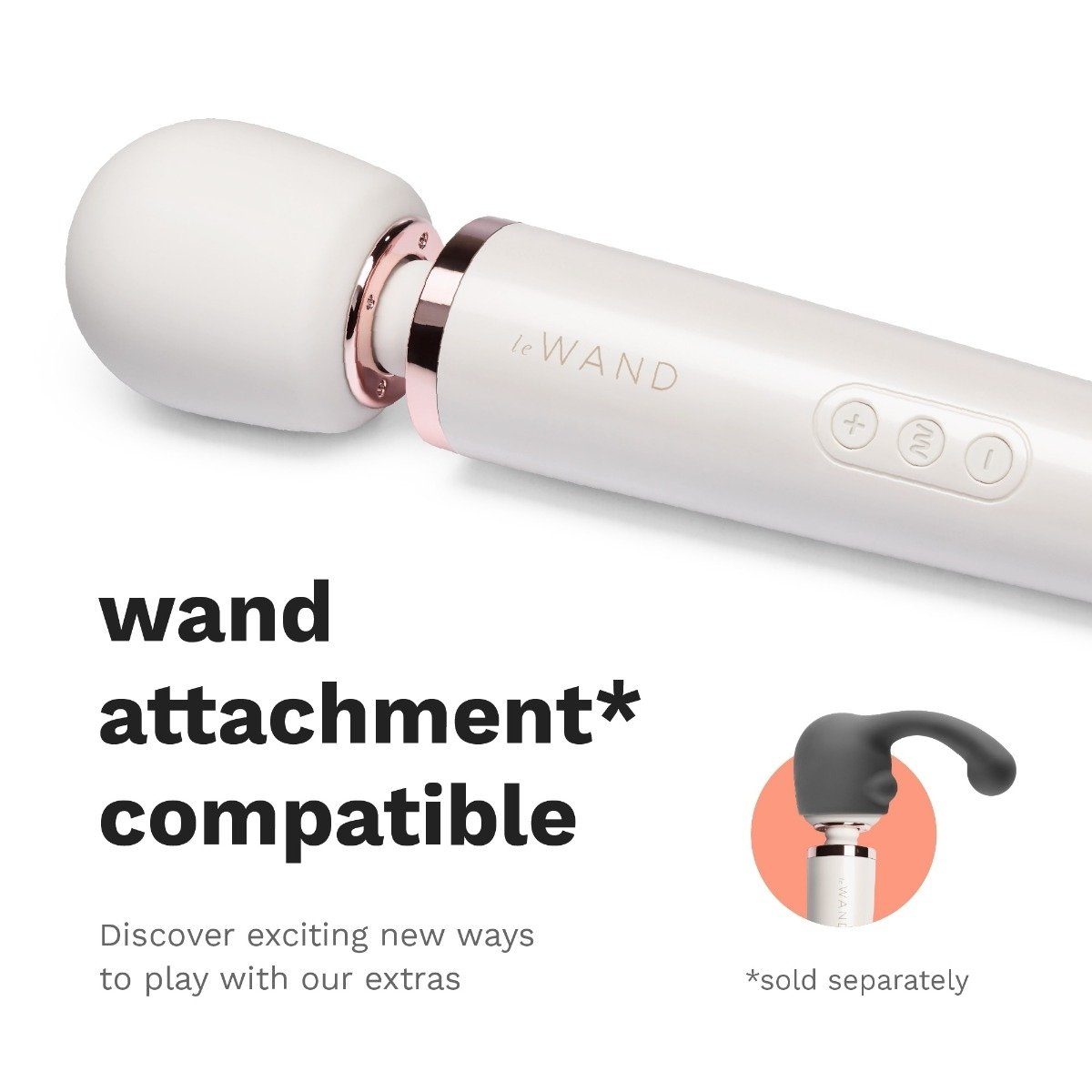 Le Wand Rechargeable Massager White