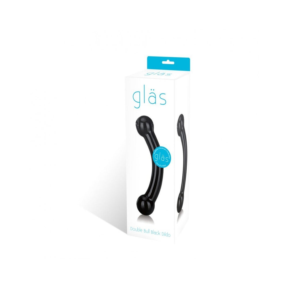 Glas Double Bull Black Dildo