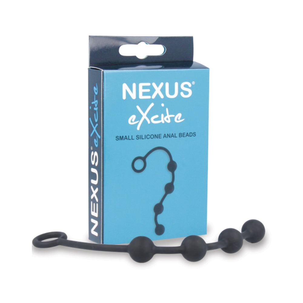 Nexus Excite Silicone Anal Beads - Black