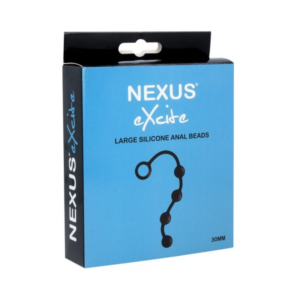 Nexus Excite Silicone Anal Beads - Black