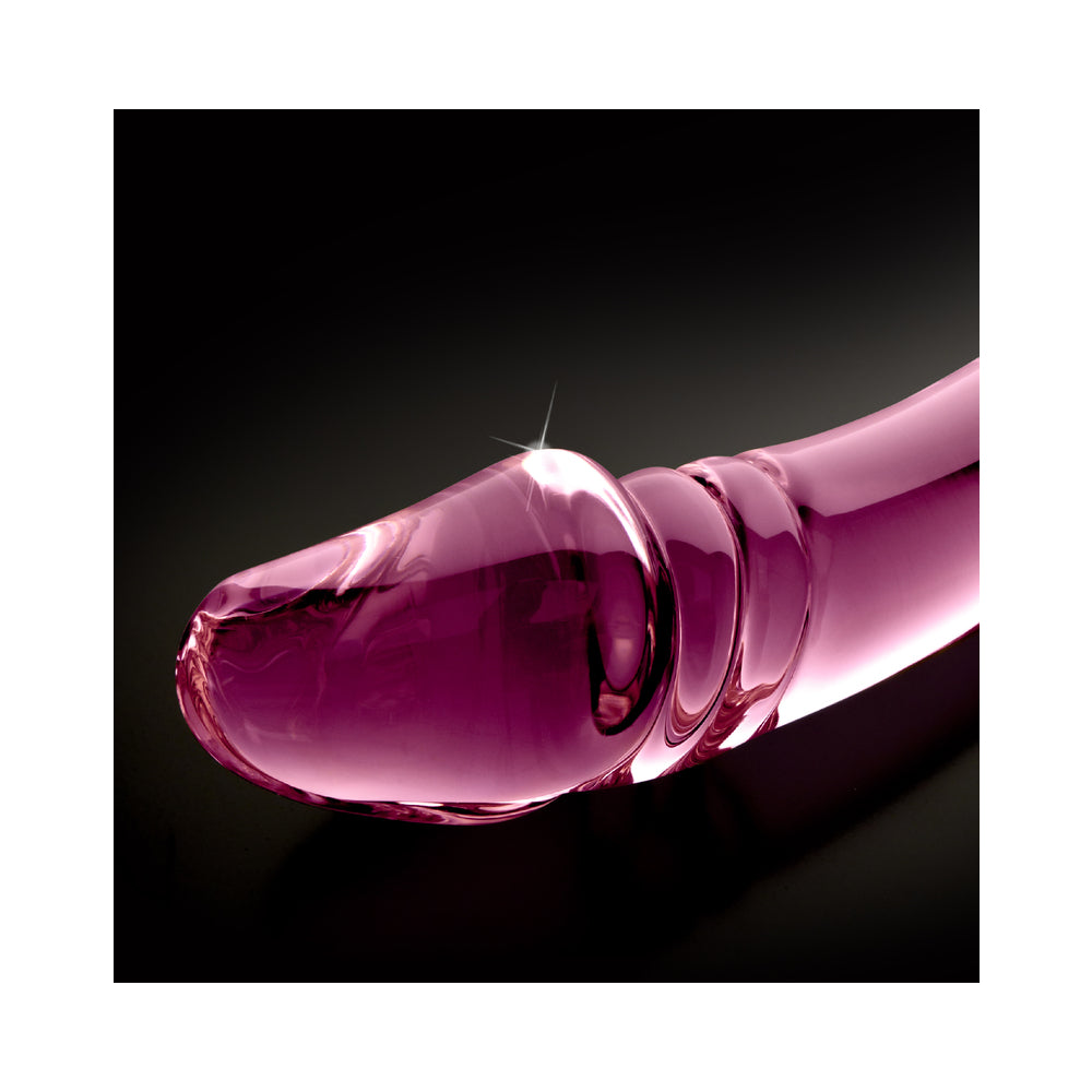 Icicles No 57 Glass Double Dildo Pink