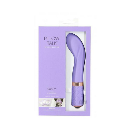 Pillow Talk Special Edition Sassy G-spot Massager With Swarovski Crystal Purple