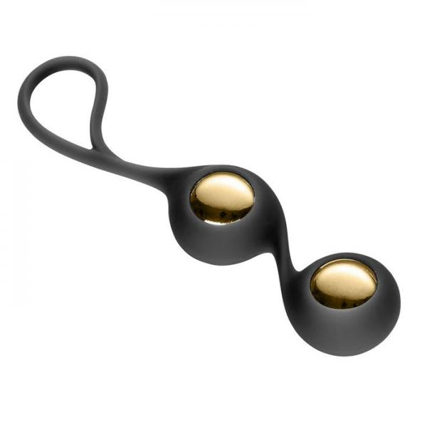 Duo Kegel Balls Black with Sleeve