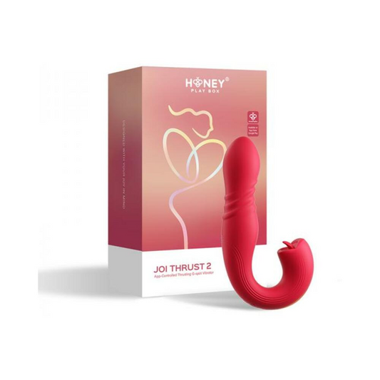 Honey Play Box Joi Thrust 2 App-controlled Thrusting Vibrator & Clit Licker