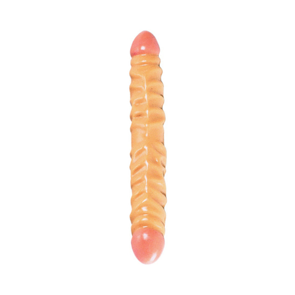 12 inch ivory veined double dildo