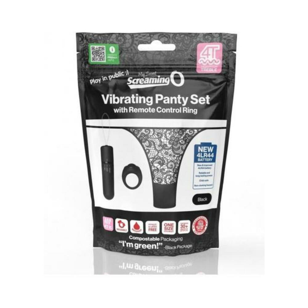 My Secret Screaming O 4t Panty Vibe Blk