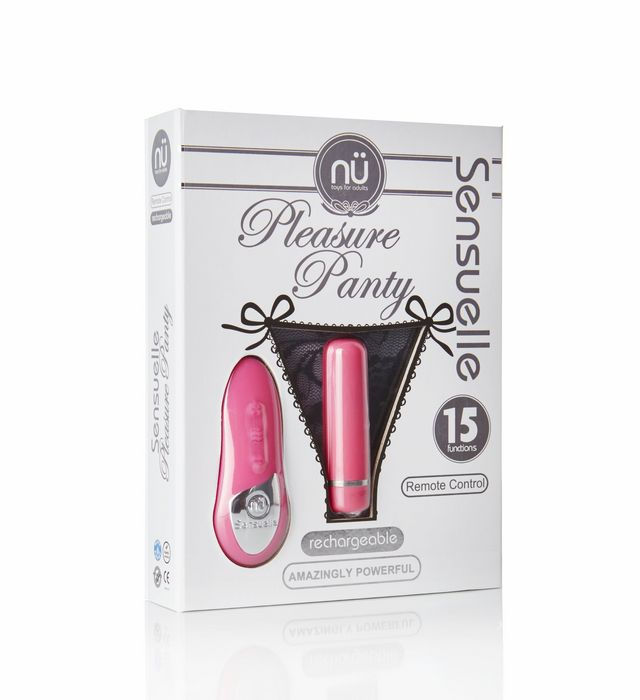 Nu Sensuelle Pleasure Panty Bullet w/Remote Control 15 Function - Pink